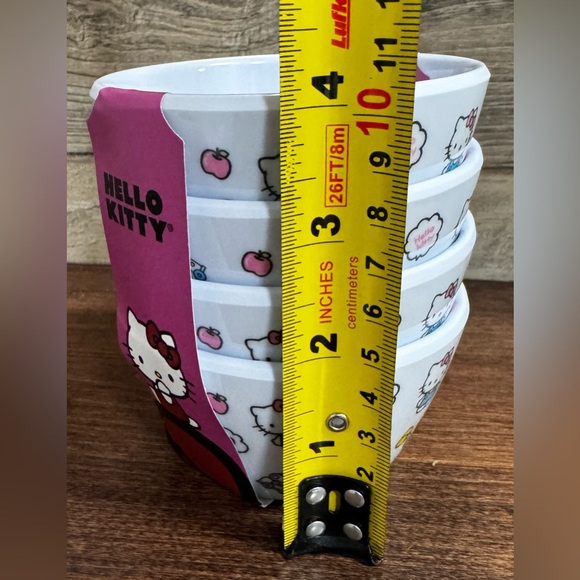 2024 Collection Hello Kitty & Apples π π Set of 4 Melamine Mini Bowls - β¦ - Picture 7 of 8